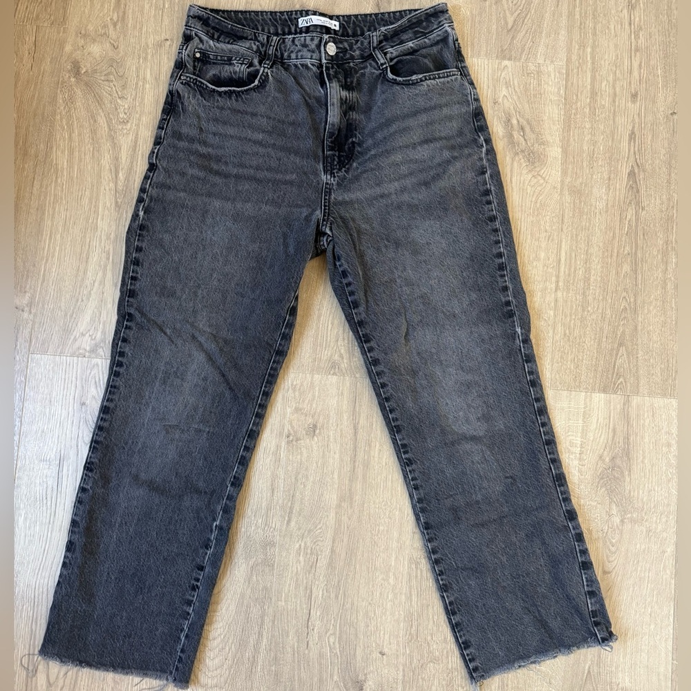 Zara Charcoal Denim Jeans
